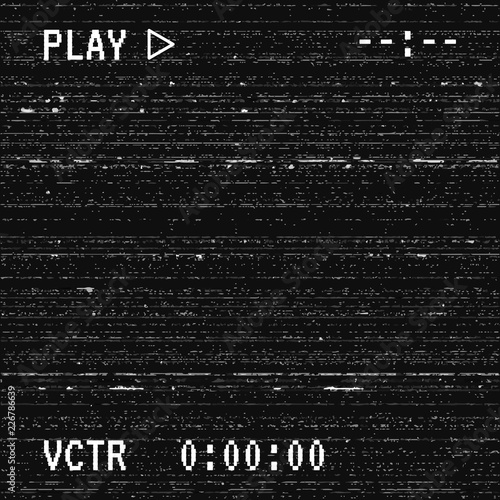Vector background of new technology. Glitch effect, computer error, system crash. Black and white texture, a symbol of technology. Abstract pixel background. Television signal fail. Data decay.