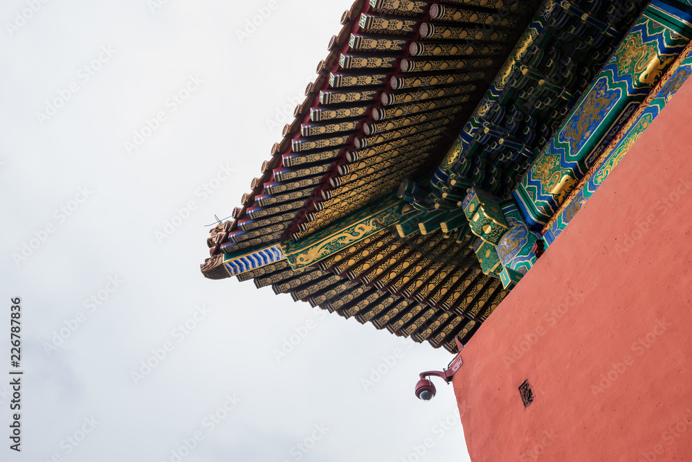Φωτογραφία Chinese architecture building in Forbidden city which is a palace complex, the one of UNESCO World Heritage Site inscription: 1987, in central Beijing, China