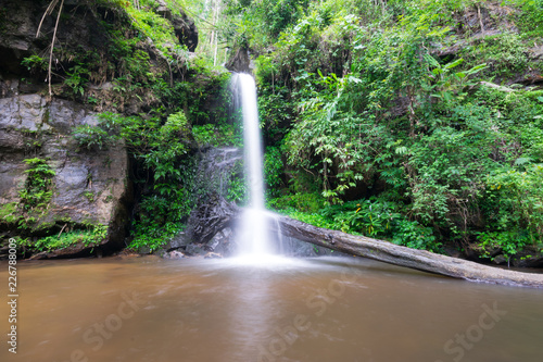 Monthathan Waterfall  a natural destination tourism place on the way Doi Suthep temple in Chiang Mai  Thailand