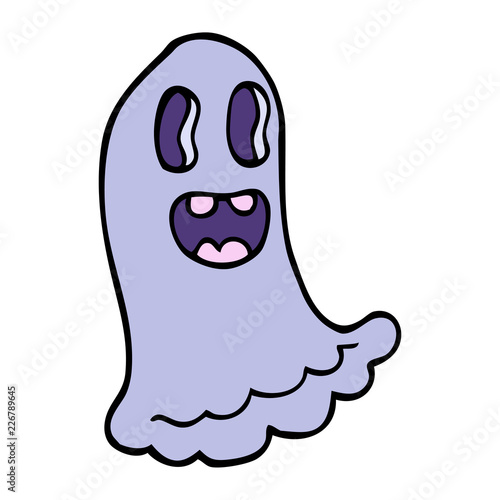 cartoon doodle spooky ghost