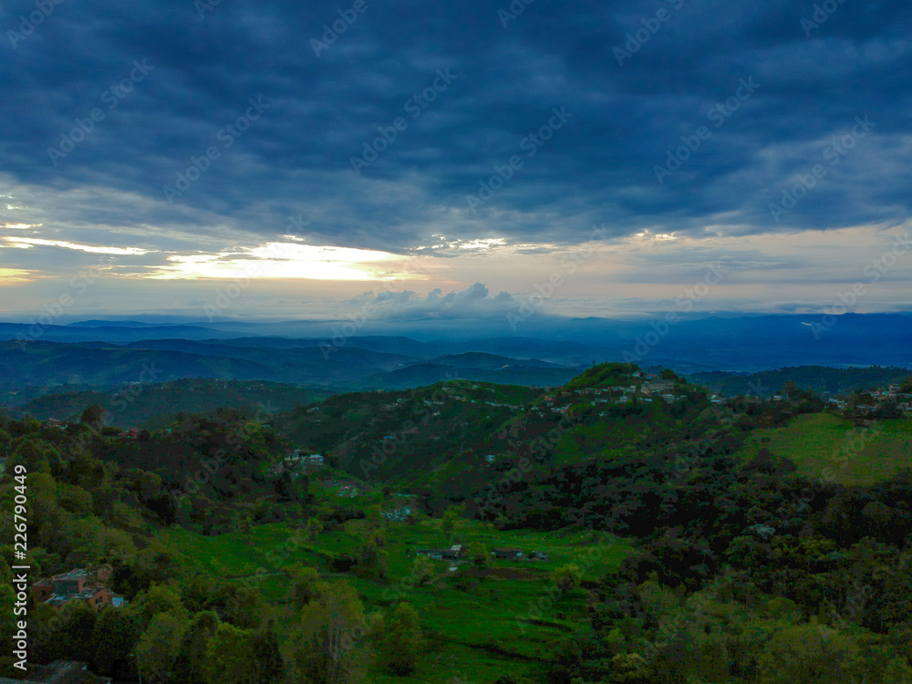 Atardecer Montañas Atardecer Montañas