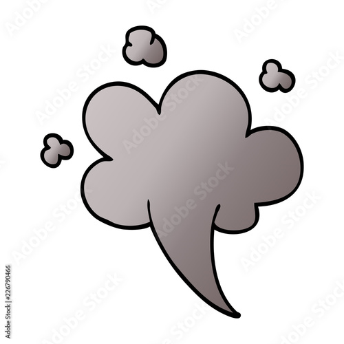 cartoon doodle whooshing cloud