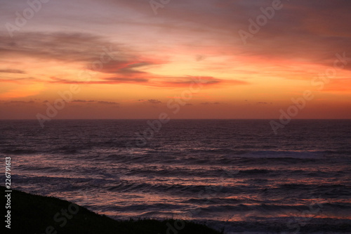 Sonnenuntergang an der Küste vor Korsika