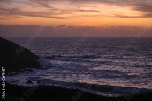 Sonnenuntergang an der K  ste von Korsika