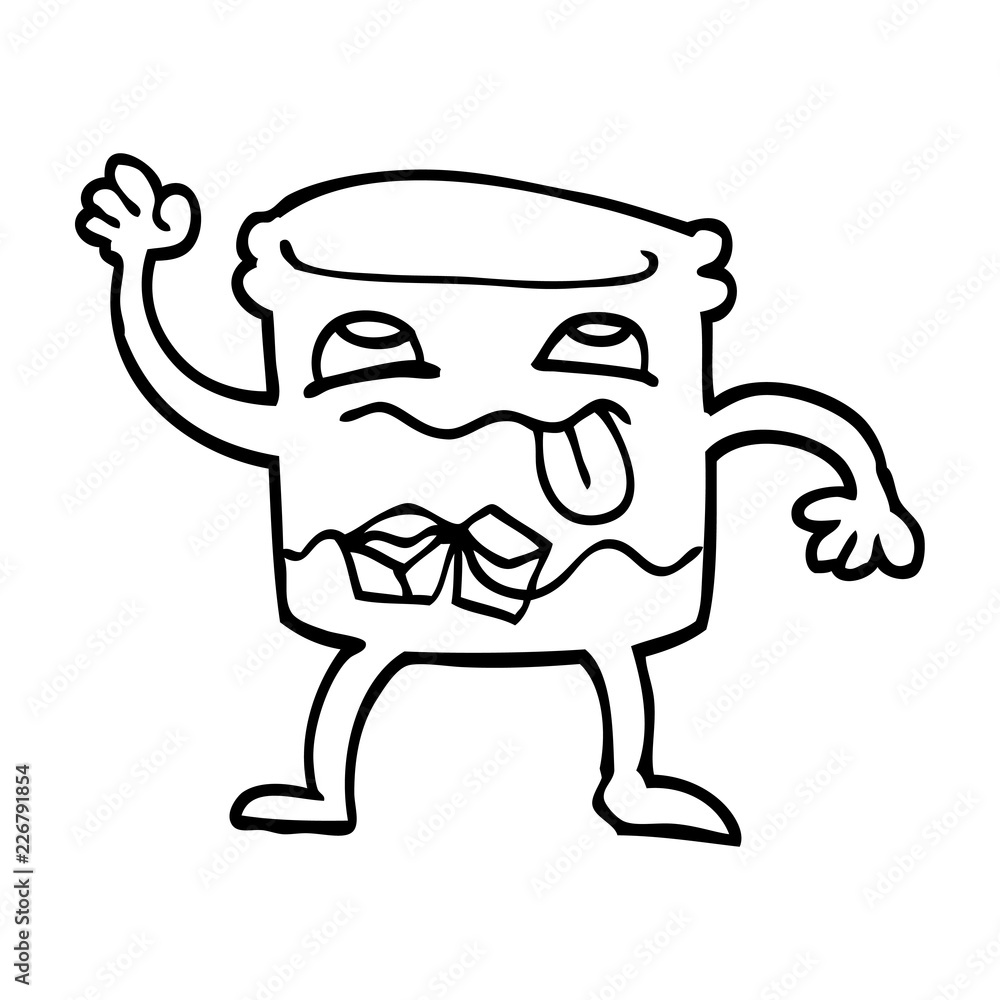 line drawing cartoon animated whisky glass line drawing cartoon animated whisky glass