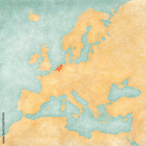 Map of Europe - Netherlands