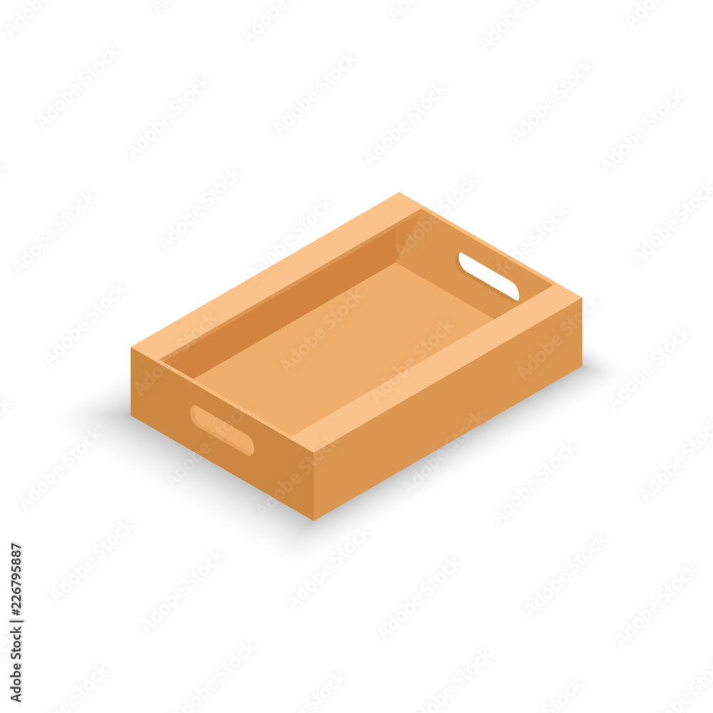 Isometric Cardboard Product Box