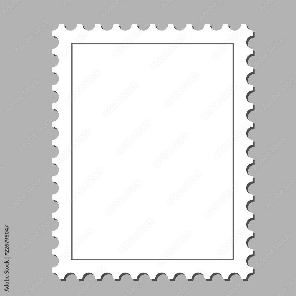 Clean postage stamp, template, background vector illustration Stock Vector  | Adobe Stock