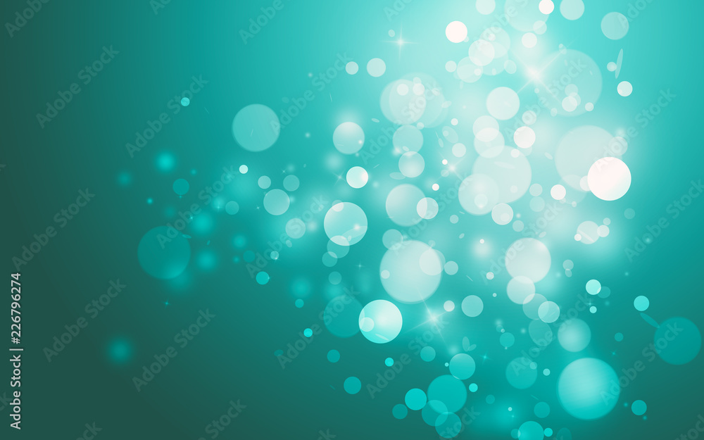 Blue sparkle rays lights with bokeh elegant show on stage abstract background. Dust sparks background.