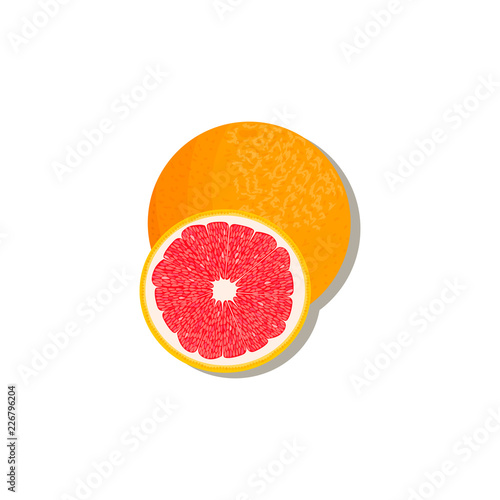 Fresh Citrus . orange, lemon, lime, bergamot, tangerine and grapefruit with leaves and slices