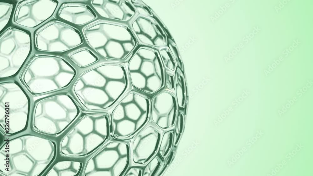 Animation of surface from organic glass as molecules or network. Animation of seamless loop. Animation of surface from organic glass as molecules or network. Animation of seamless loop.