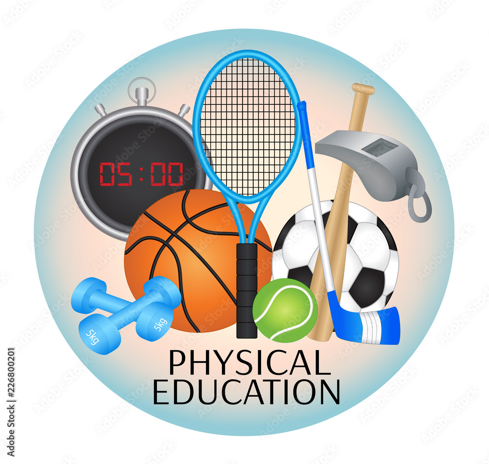 Physical Education icon Stock Vector