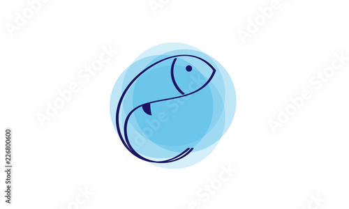 Fresh Fish Vector Logo Design