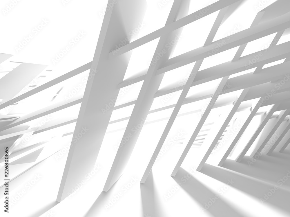 Fototapeta premium Abstract Modern White Architecture Background