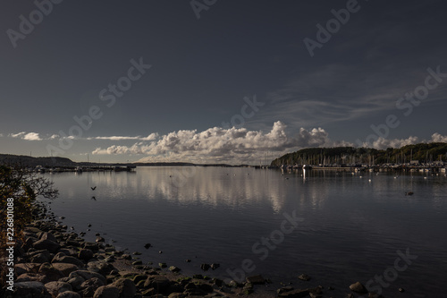 Autumn sunny morning in Sweden