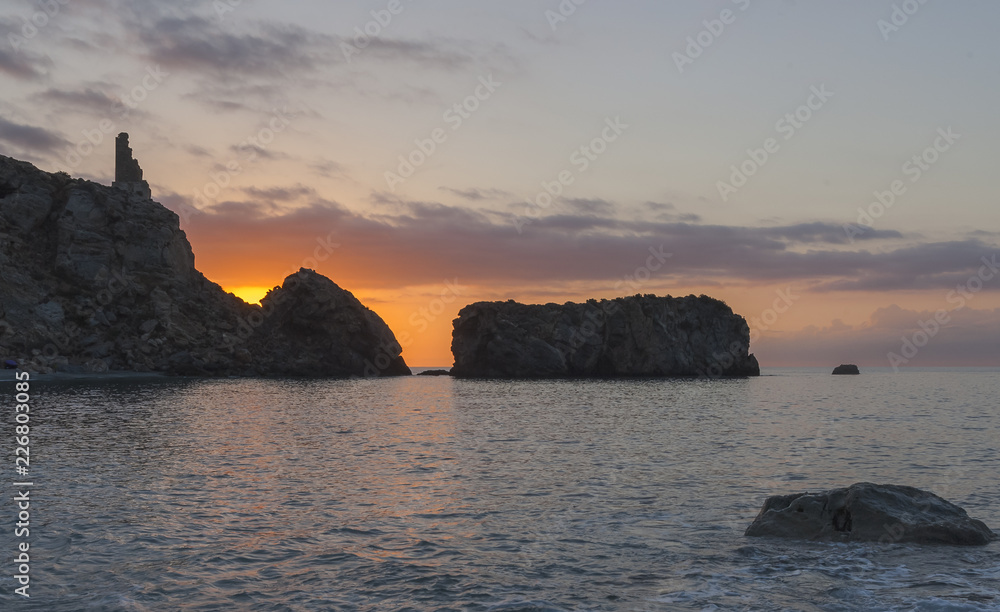 Amanecer en la costa Amanecer en la costa