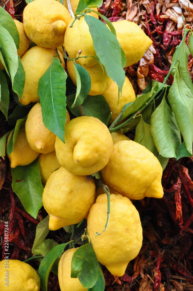 Lemons at Italian street market