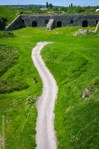 long, winding dirt road