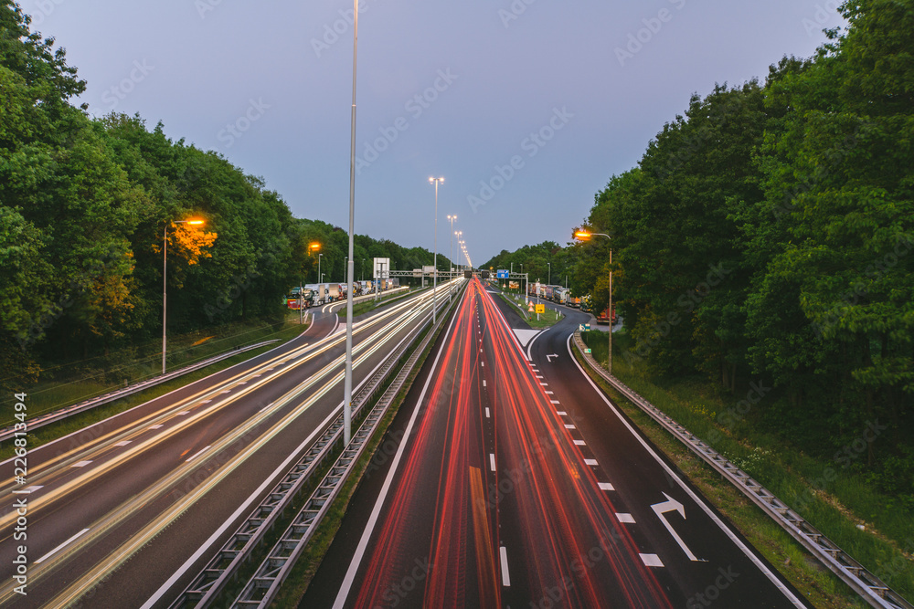 Motorway in Moergestel, Netherlands