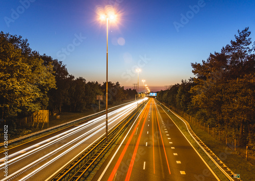 Motorway in Moergestel, Netherlands