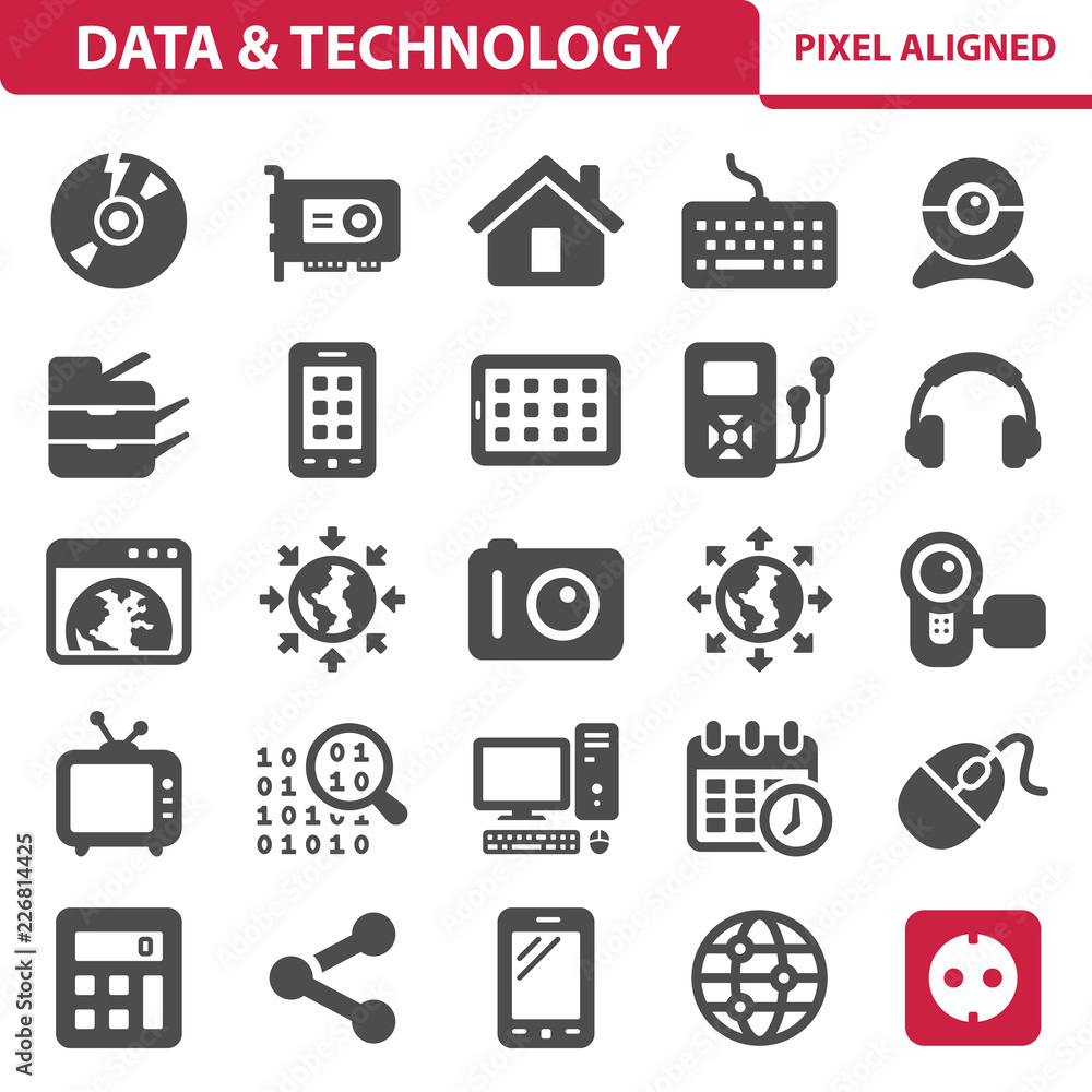 Data & Technology Icons Data & Technology Icons