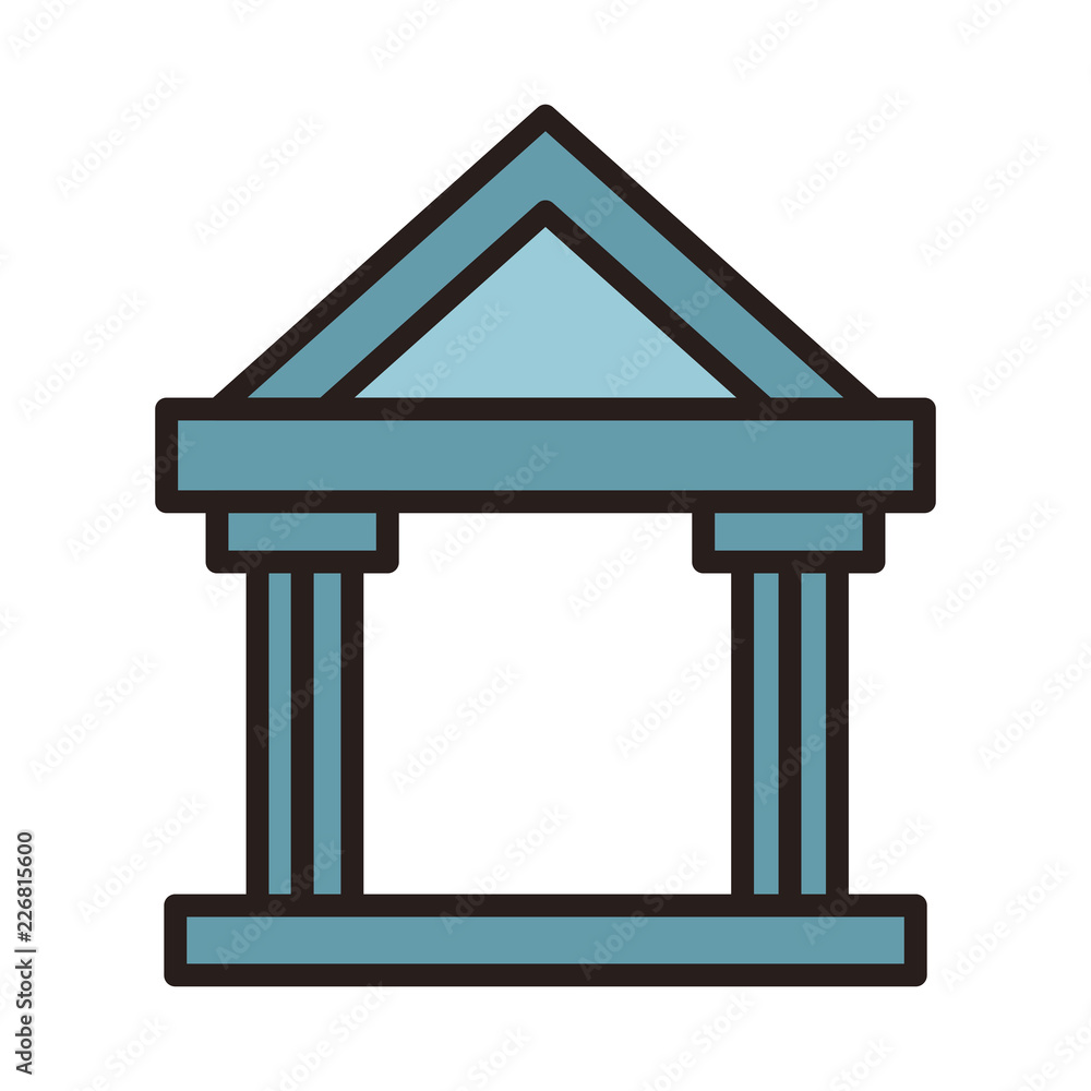 Bank building symbol Bank building symbol