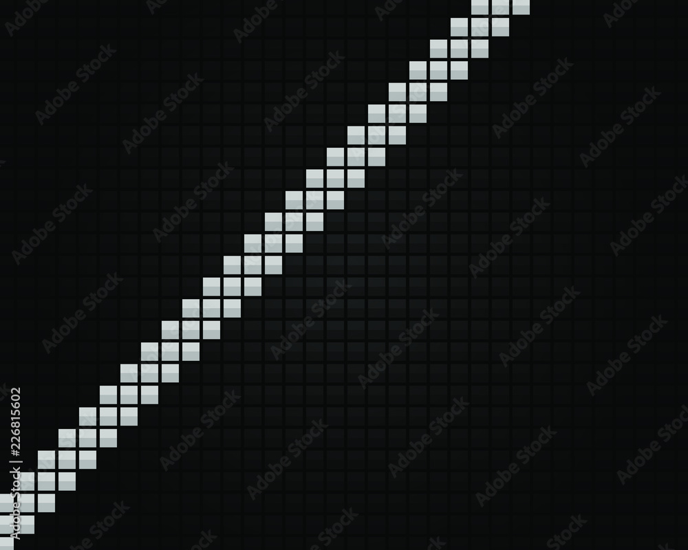abstract technological background in the form of a black mosaic with a white stripe abstract technological background in the form of a black mosaic with a white stripe