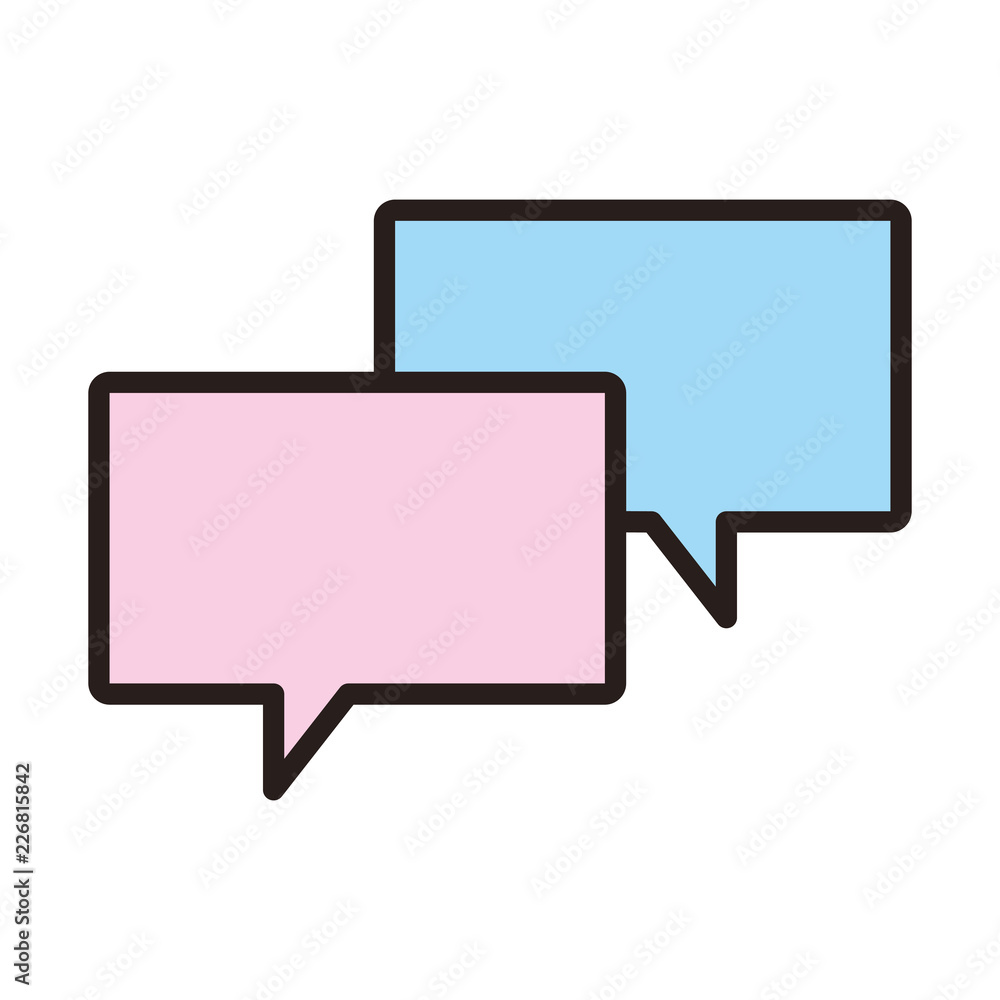 Chat bubbles symbol Chat bubbles symbol