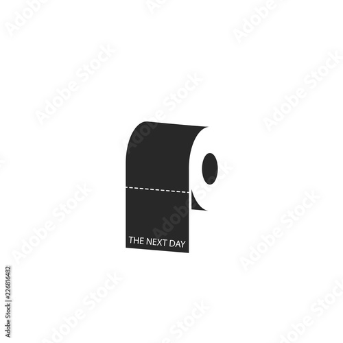 Toilet paper roll icon, youth caricature social everyday lifestyle print t-shirt concept, propaganda poster appeal