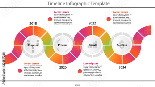 Vector 10 infographic roadmap timeline