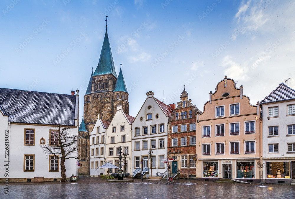 Historical market square, Warendorf, Germany Historical market square, Warendorf, Germany