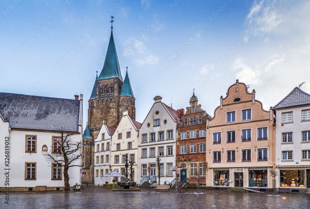 Historical market square, Warendorf, Germany