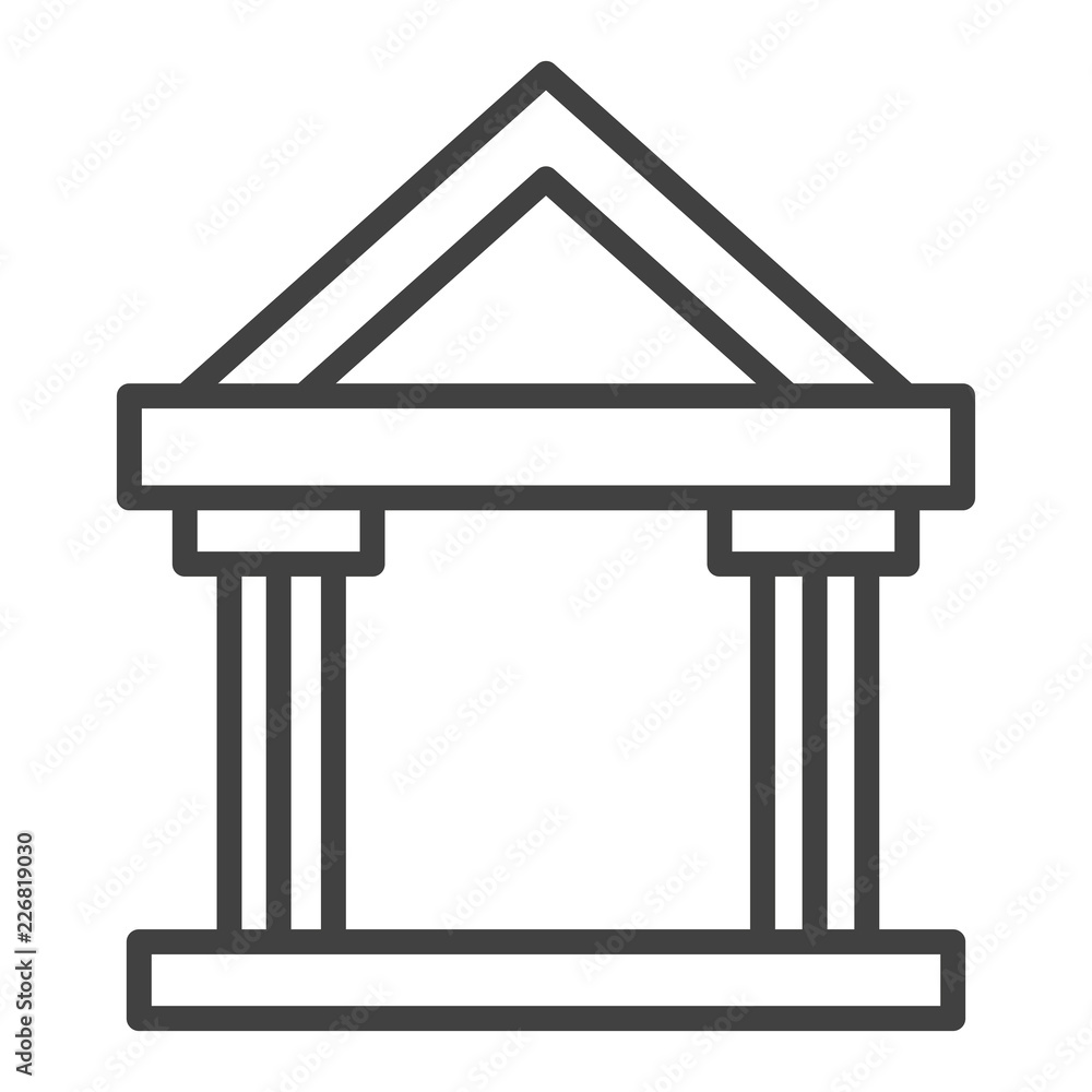 Bank building symbol Bank building symbol