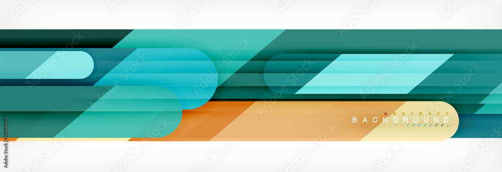 Fototapeta premium Abstract colorful lines, modern geometric background design