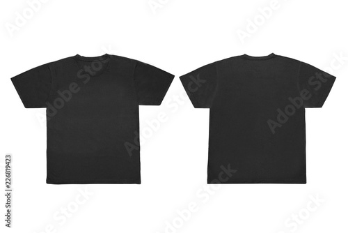 Isolated Blank Blue Front and Back T-Shirt Template For Mock-Up Graphic