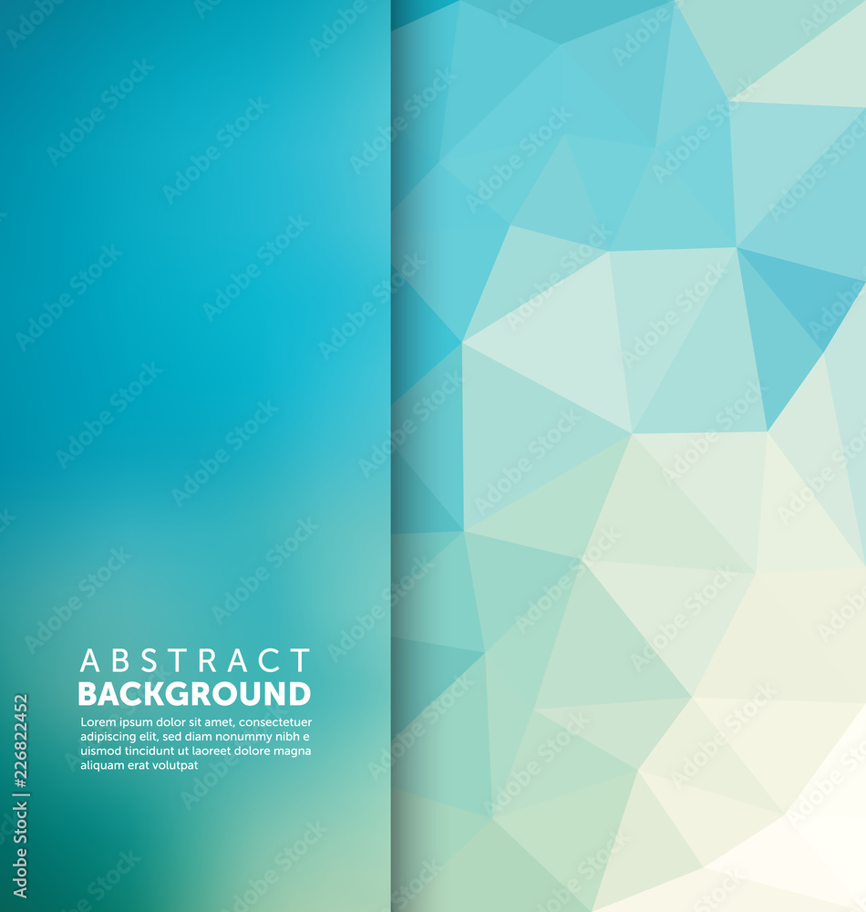 Fototapeta premium Abstract Background - Polygonal and blurred banner design