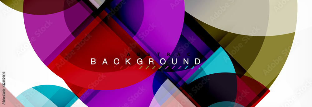 Vector fantastic circle modern geometric background template Vector fantastic circle modern geometric background template