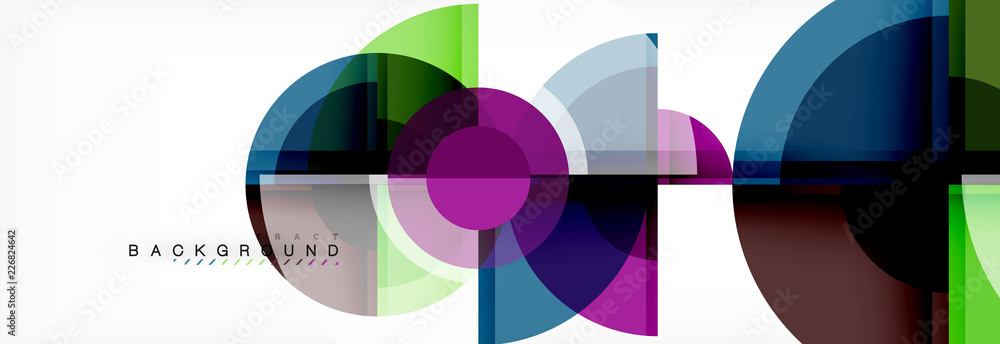Abstract background bright circles geometric design Abstract background bright circles geometric design