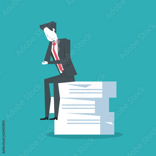 Businessman and problem solver cartoon