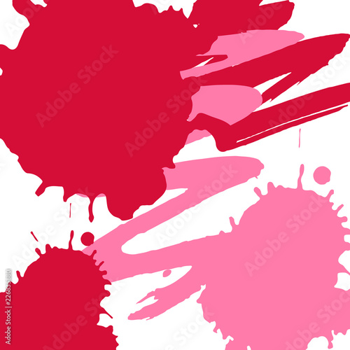 illustration. Background of multi-colored blots of ink