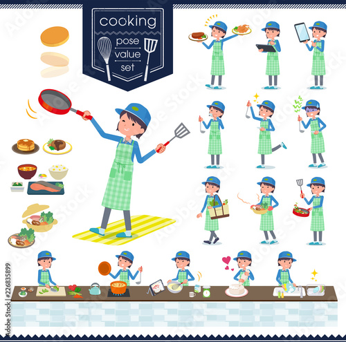 flat type Delivery women_cooking