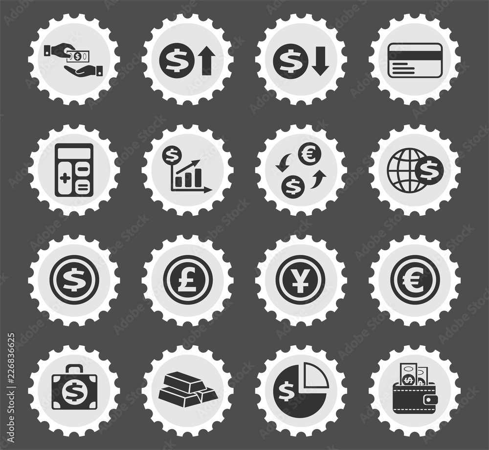 currency exchange icon set currency exchange icon set