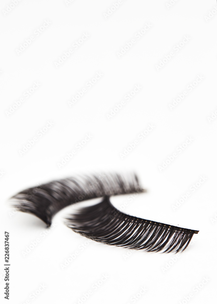 false eyelashes isolated on white false eyelashes isolated on white