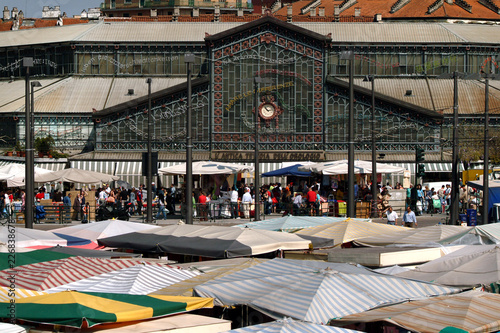 Turin, Piedmont, Italy Porta Palazzo market the largest open air market in Europe