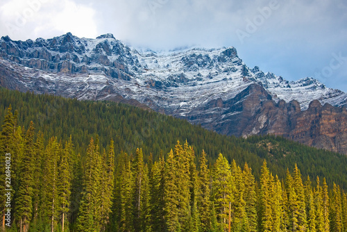 A view of a mountain top in Banff National Park, Canada. © William Fehr