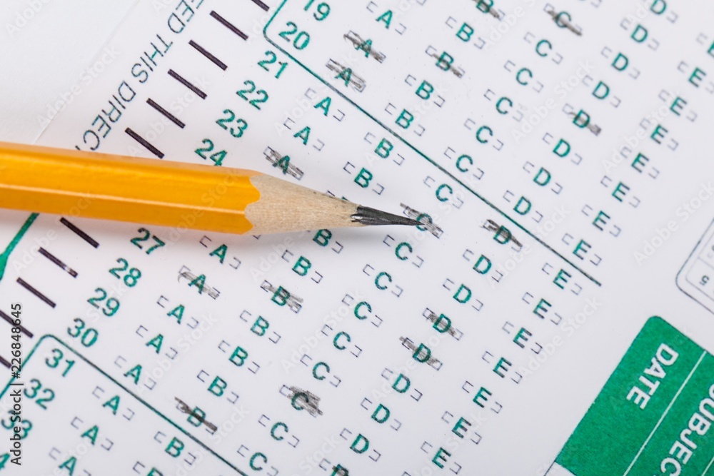 Pencil on a Test Score Pencil on a Test Score