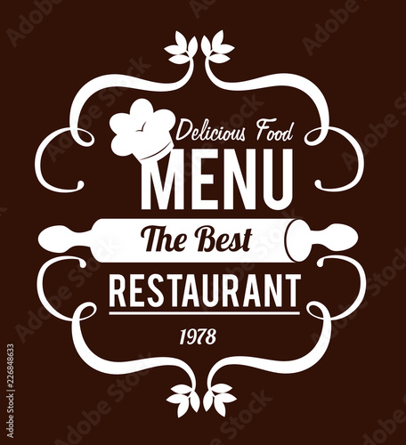 Restaurant design icom vector ilstration
