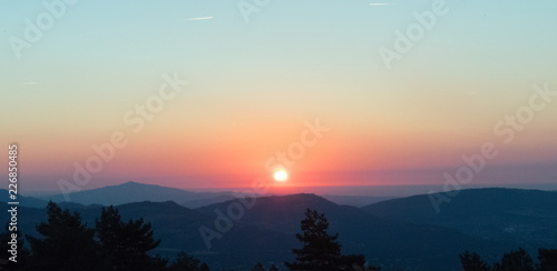 sunrise in the mountains of spain in autumn © photointruder