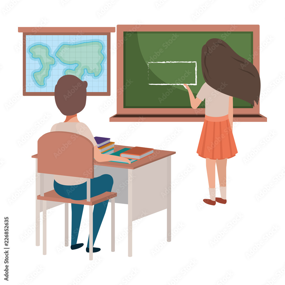 students in the classroom avatar character students in the classroom avatar character