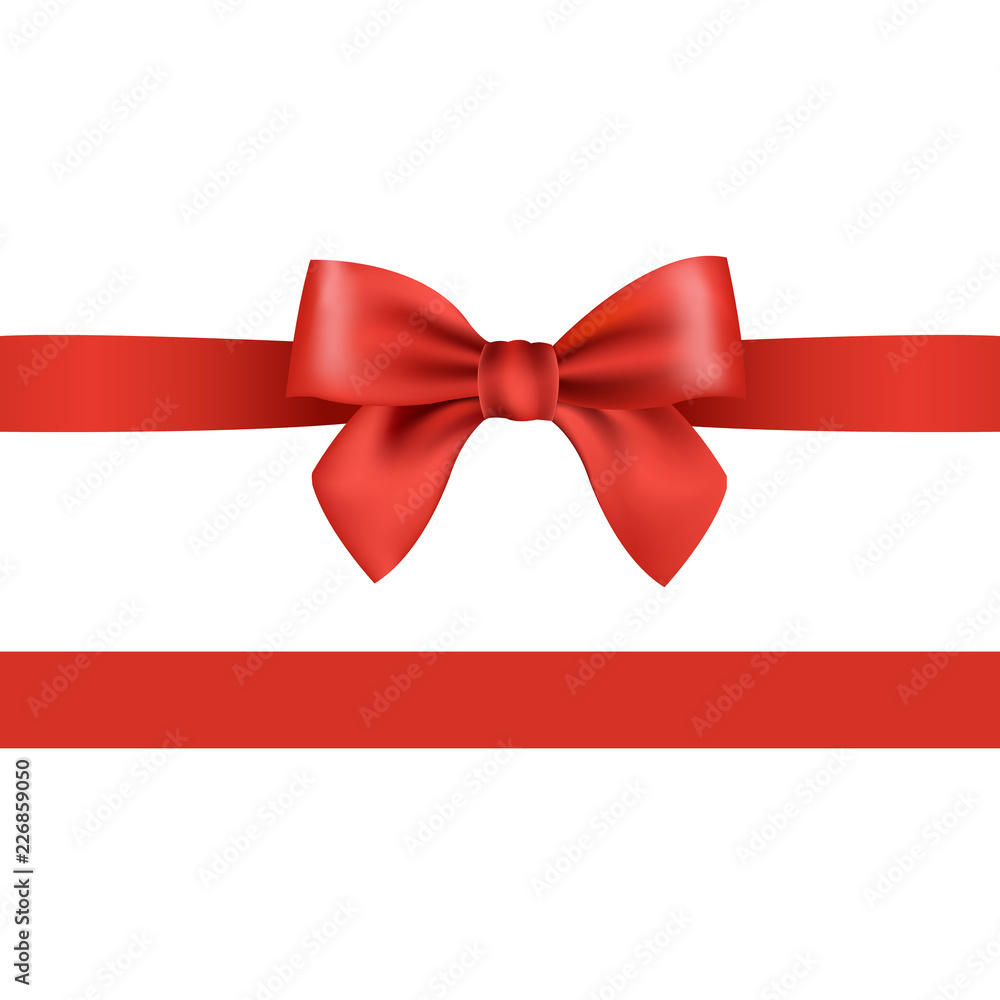 Red Bow Isolated Red Bow Isolated